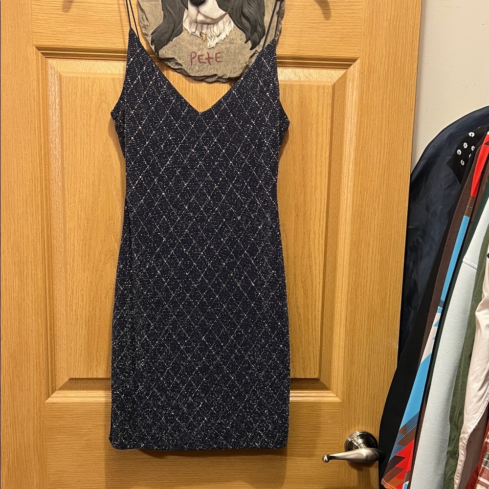 Sparkling Black Mini Dress
